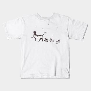 Walking piano cats Kids T-Shirt